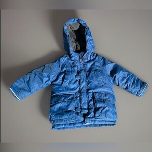 Baby Gap size 18-24 months hooded winter jacket navy boys baby